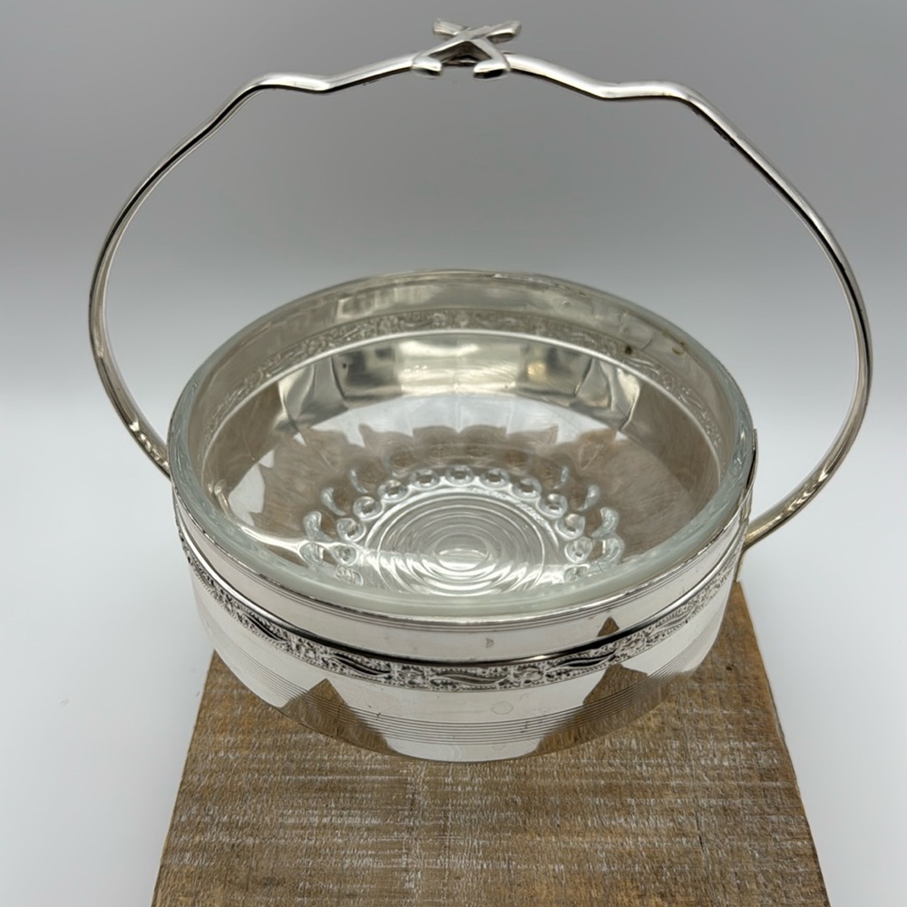 Vintage Made in France Jelly/Jam/Relish Condiment Dish‎ with Holder No Spoon